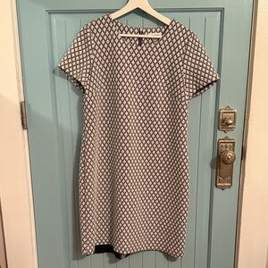 Calvin Klein Monochrome Diamond Pattern Mini Dress